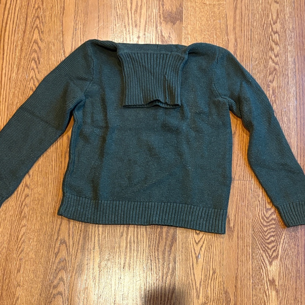 J. Crew Dark Green Turtleneck Sweater